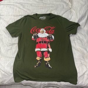 Lucky Brand Olive Green Coca-Cola T-Shirt